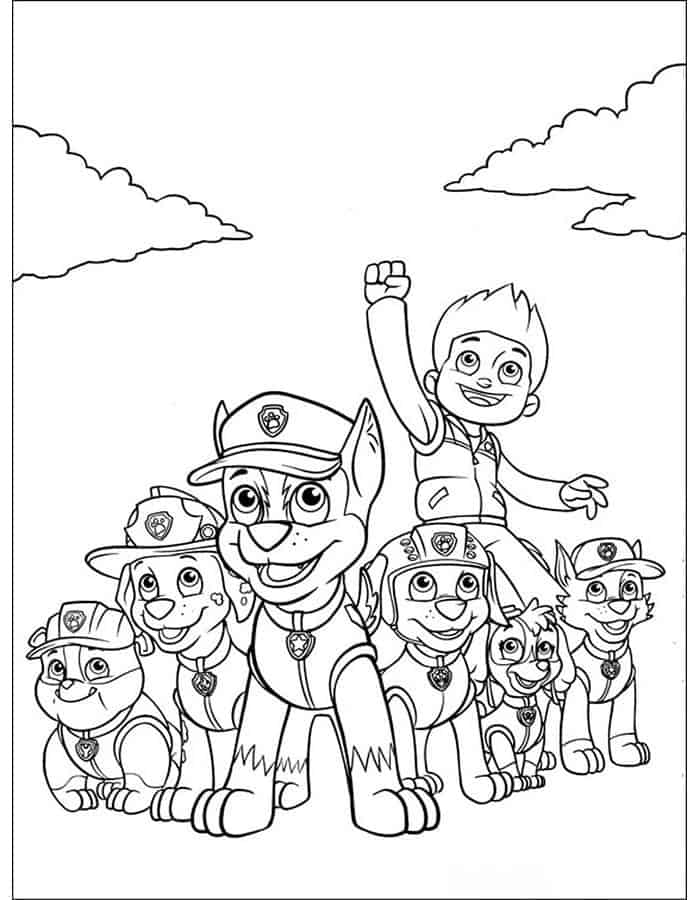 Printable Coloring Pages Paw Patrol