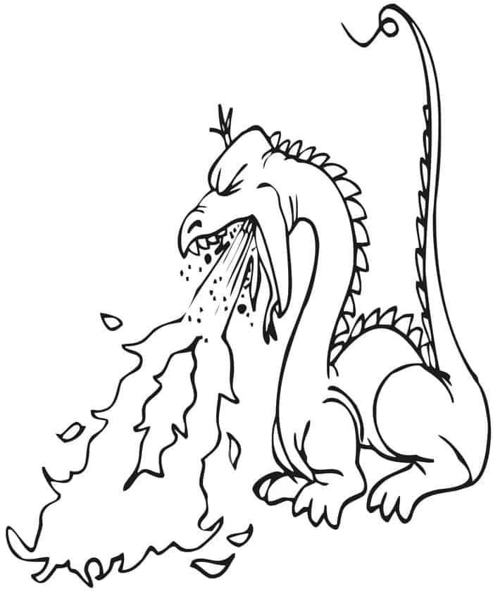 Printable Dragon Coloring Pages