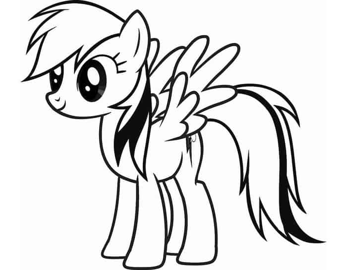Rainbow Dash Image To Color