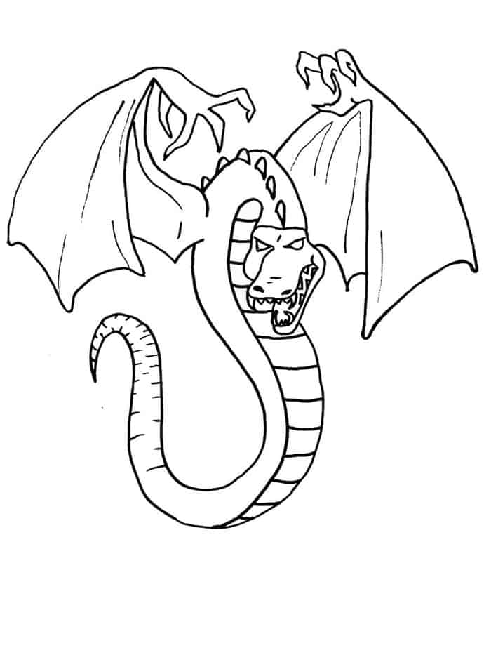 Really Cool Dragon Coloring Pages
