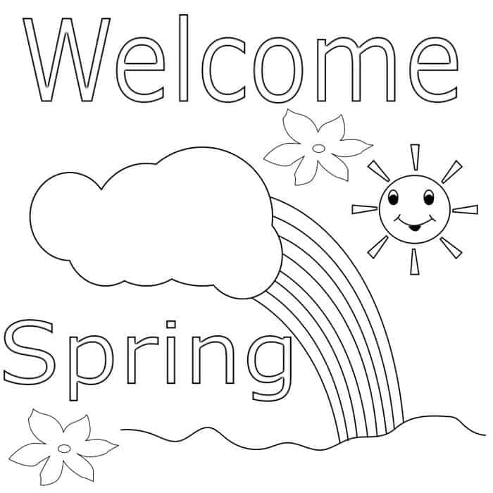 Spring Coloring Pages For Preschoolers
