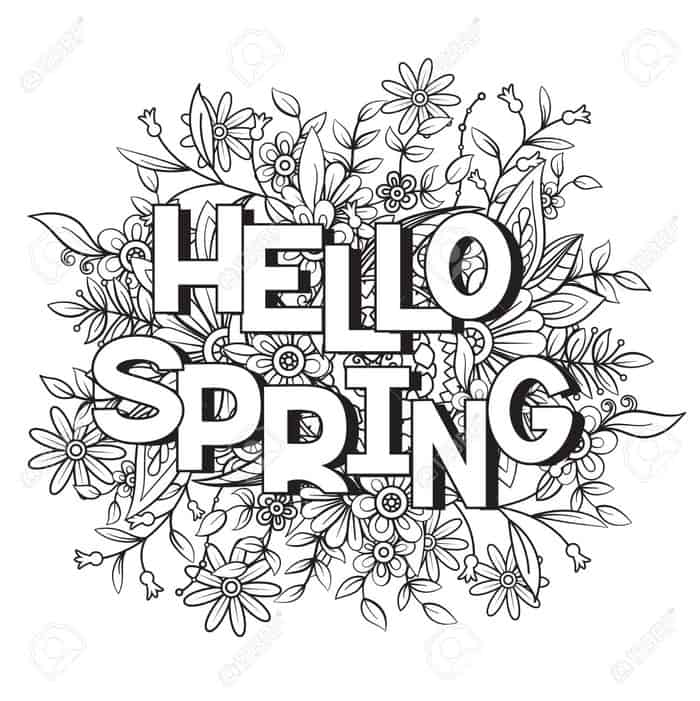Spring Coloring Pages