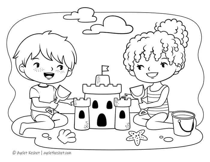 Summer Time Coloring Pages