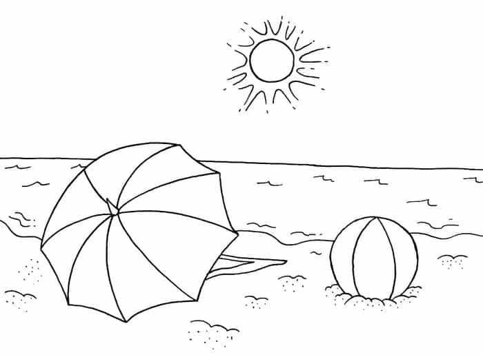 Summer Toddler Coloring Pages