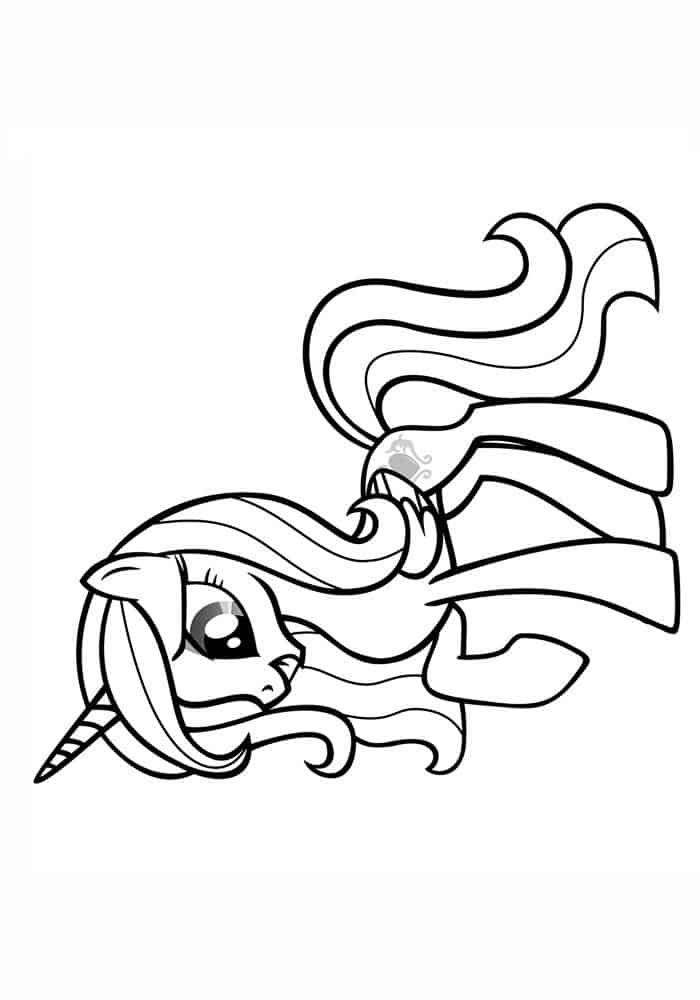 Unicorn My Little Pony Coloring Book Pages