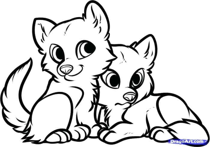 Wolf Pup Coloring Pages