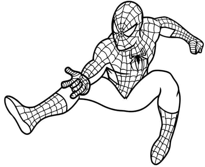 coloring pages of spiderman