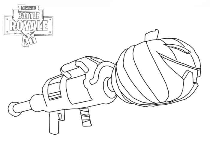 fortnite coloring pages guns