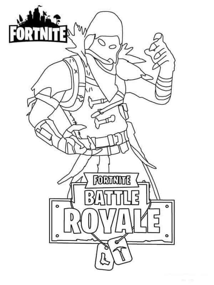 fortnite coloring pages raven