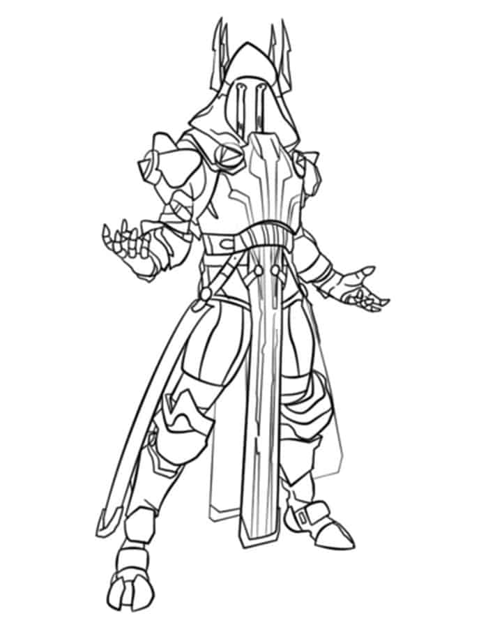 fortnite ice king coloring pages