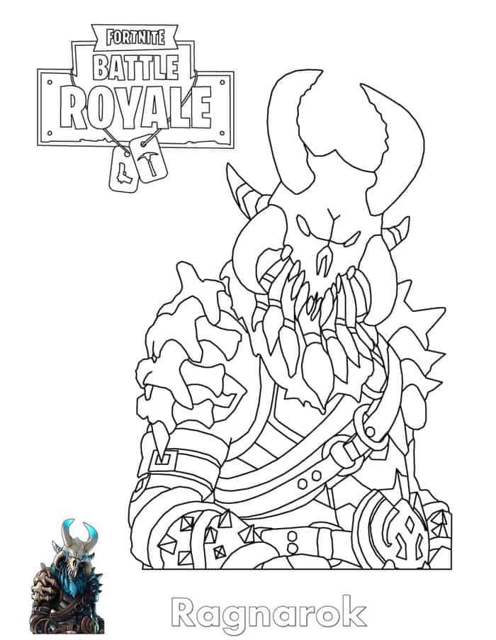 fortnite ragnarok coloring pages