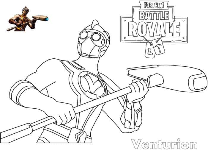 fortnite venturion coloring pages