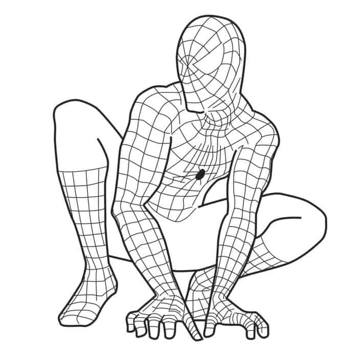 marvel spiderman villains coloring pages