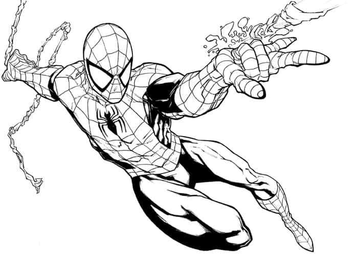 printable spiderman coloring pages