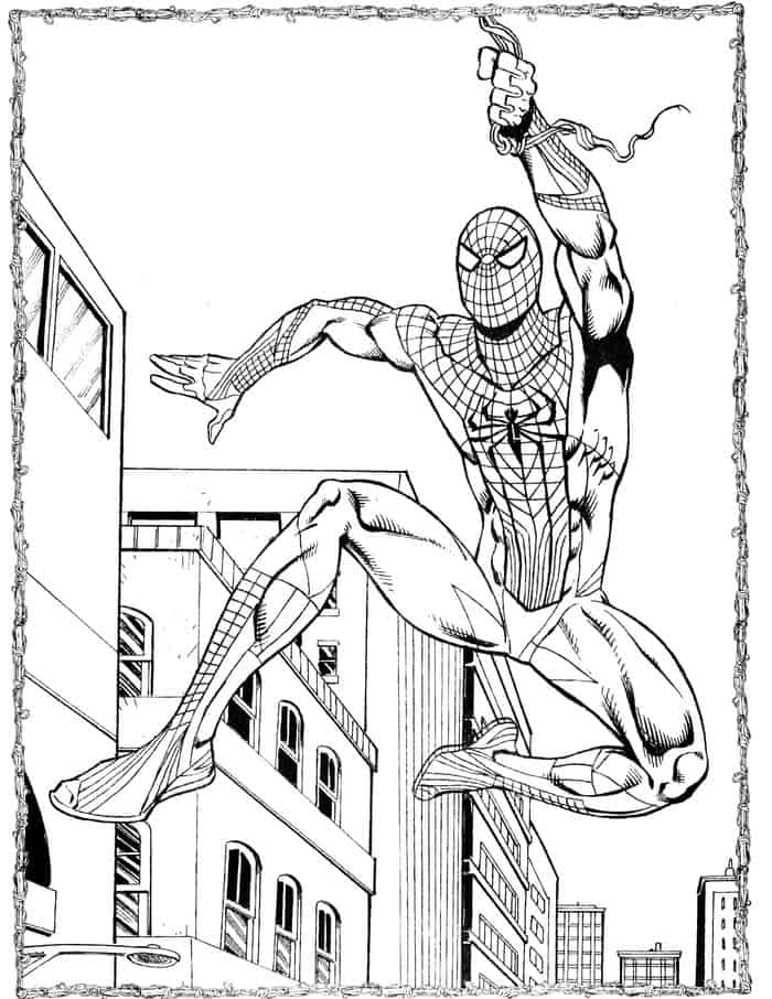 spiderman coloring pages for adults