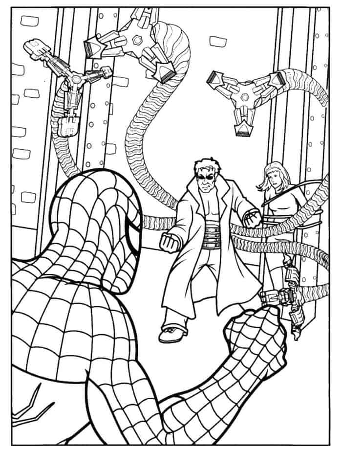 spiderman coloring pages free printable
