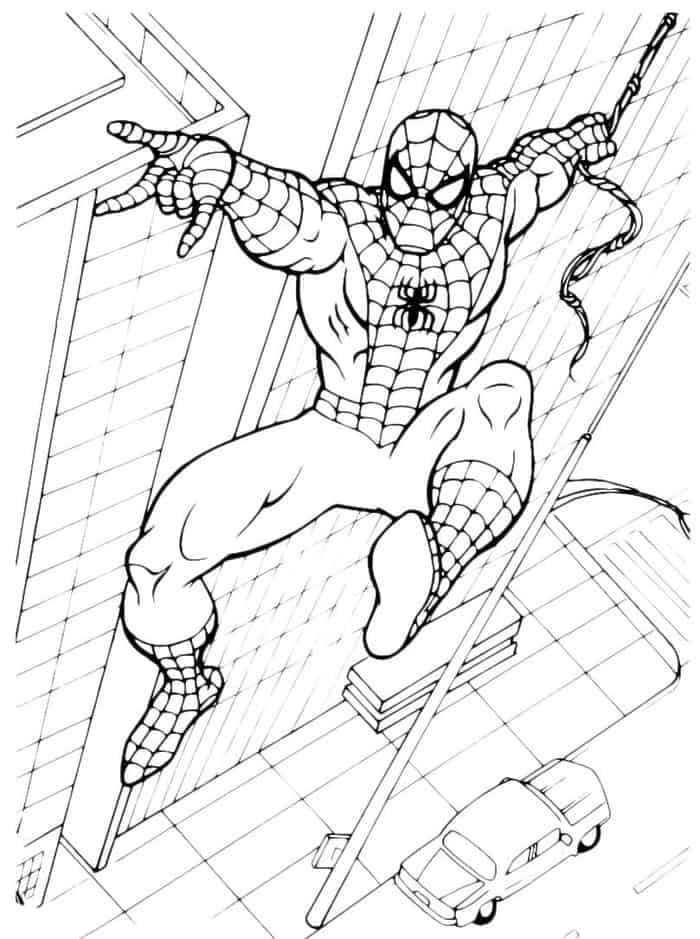 spiderman coloring pages printable