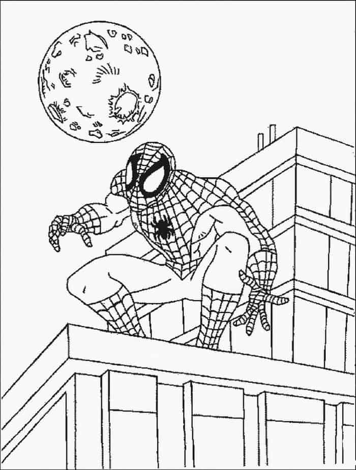 spiderman infinity war coloring pages