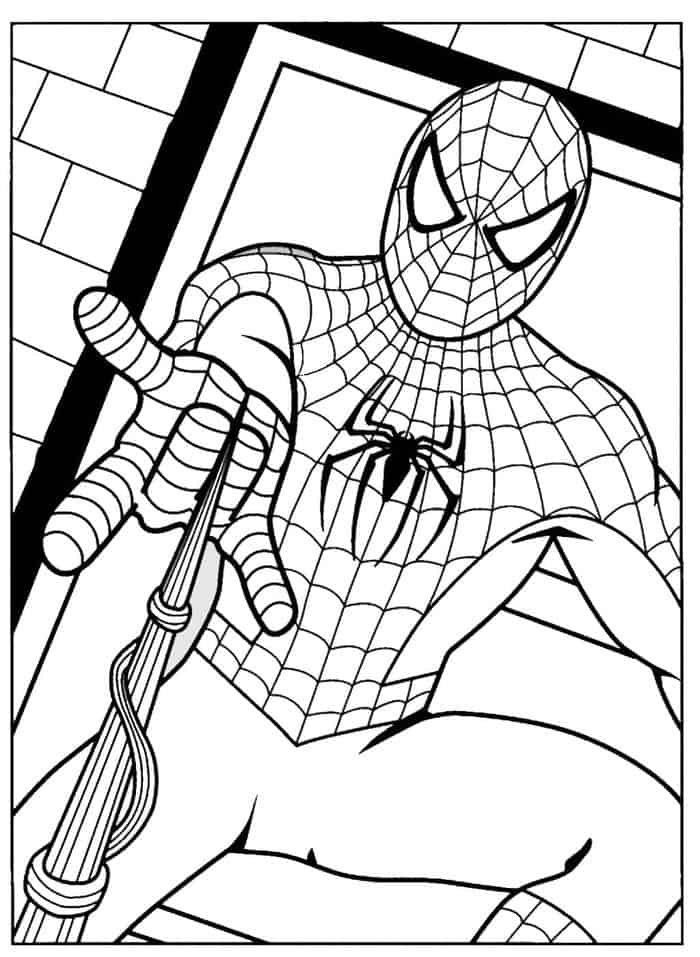 spiderman printable coloring pages
