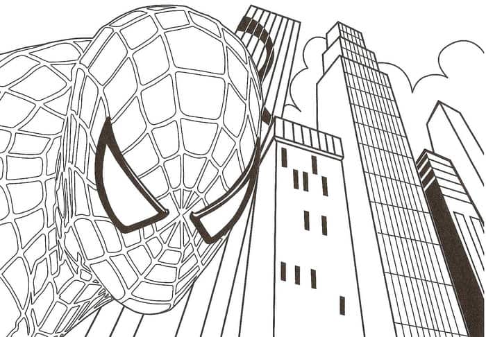 spiderman ps4 coloring pages