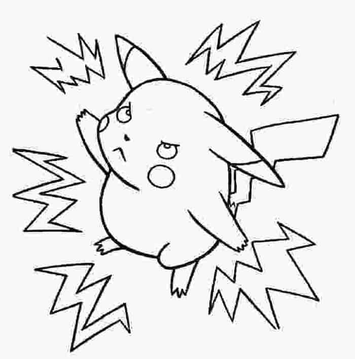 Adult Coloring Pages Pikachu 1