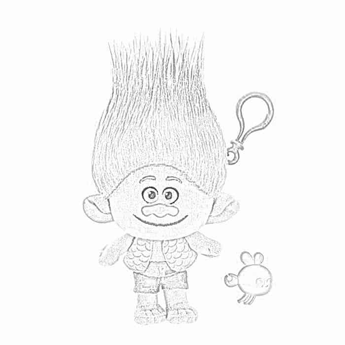 Adult Coloring Pages Trolls Guy Diamond Butt