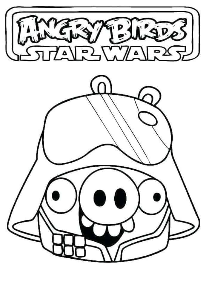 Angry Bird Star Wars Coloring Pages