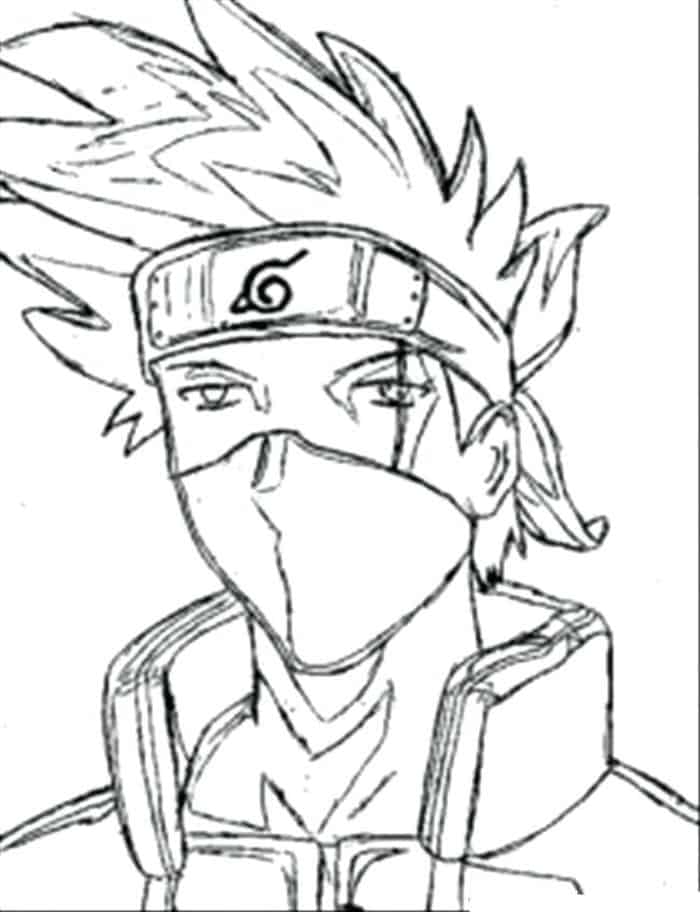 Anime Boy Coloring Pages 1