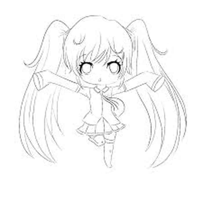 Anime Chibi Girl Coloring Pages