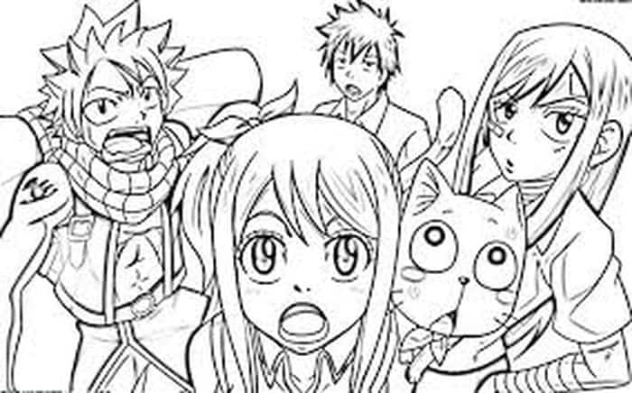 Anime Coloring Pages For Kids