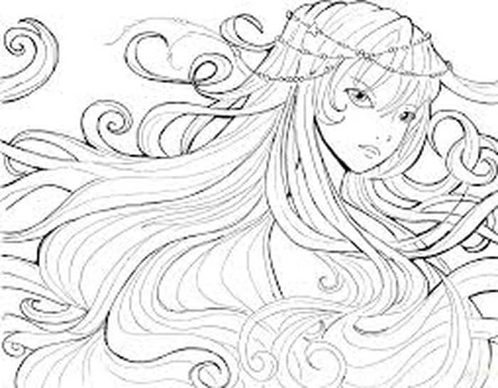 Anime Coloring Pages Girl