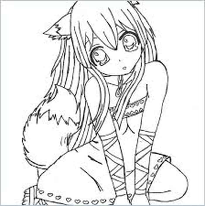 Anime Disney Princess Coloring Pages
