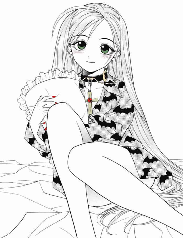 Anime Dog Coloring Pages 1