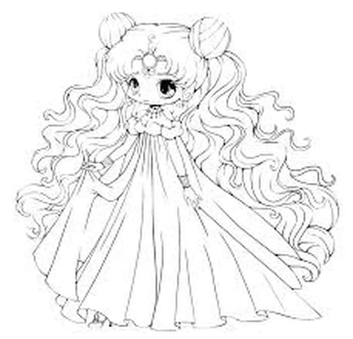Anime Princess Coloring Pages