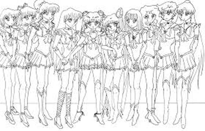 Anime School Girl Coloring Pages