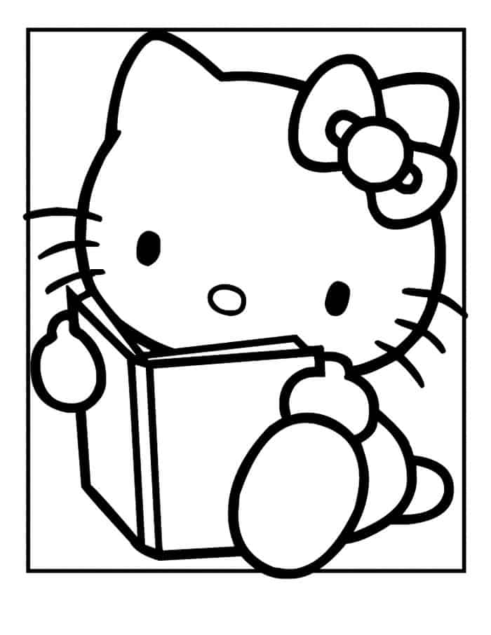 Baby Hello Kitty Coloring Pages