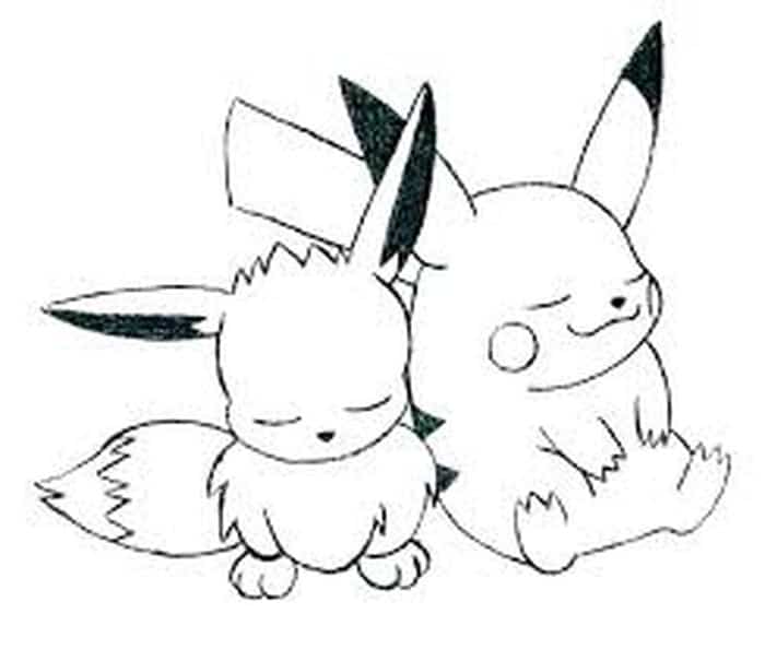 Baby Pikachu Coloring Pages