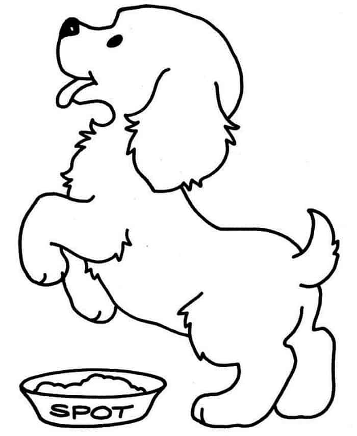 Baby Puppy Coloring Pages
