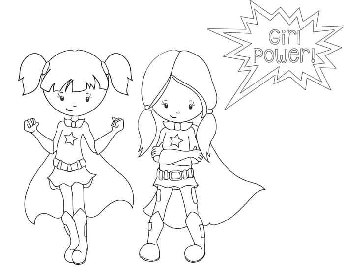 Barbie Superhero Coloring Pages
