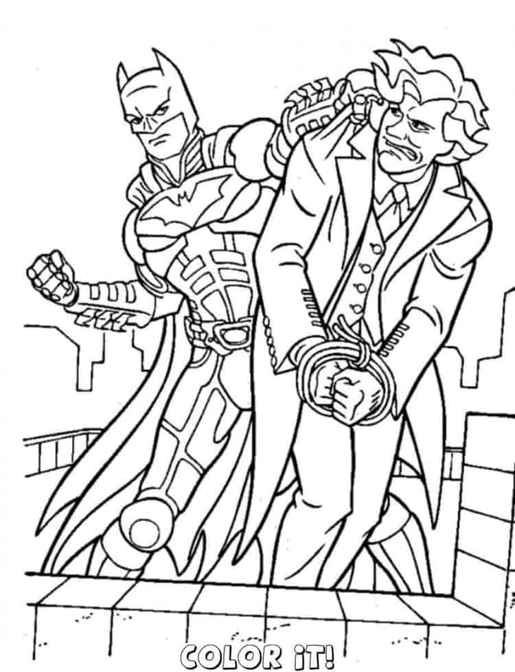 Batman And Joker Coloring Pages