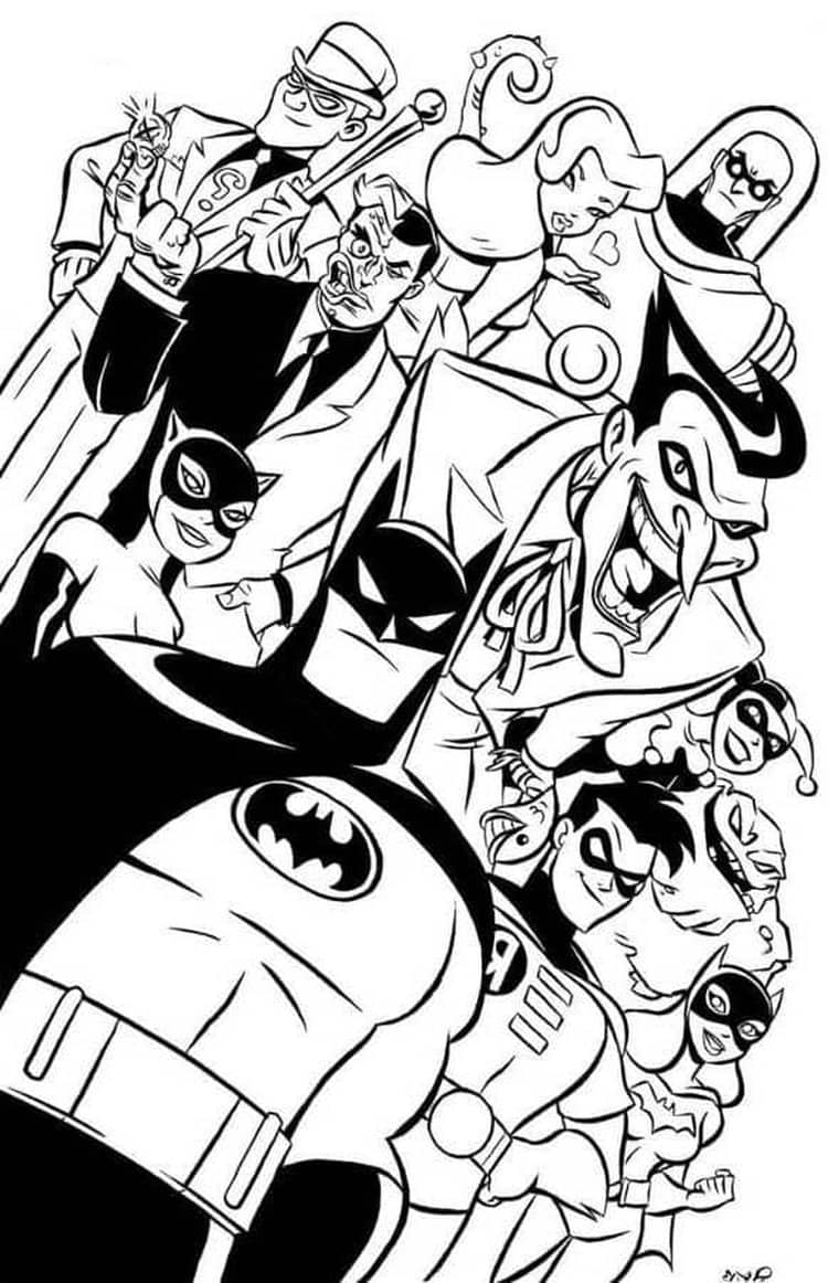 Batman And Robin Coloring Pages