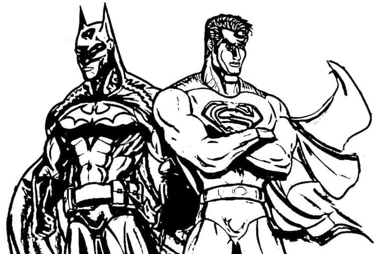 Batman And Superman Coloring Pages