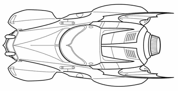 Batman Car Coloring Pages