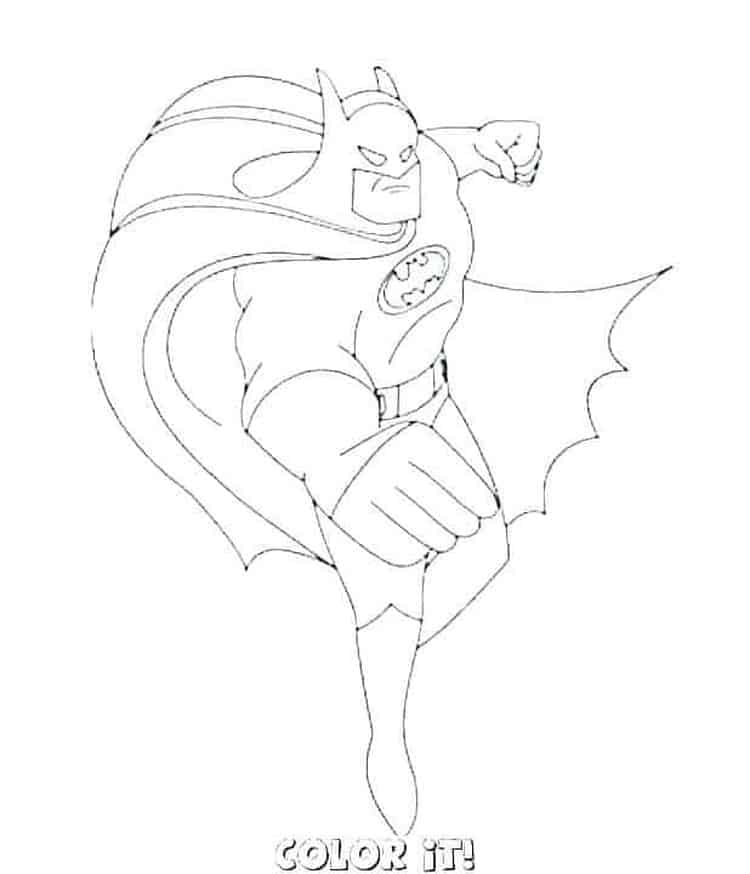 Batman Printable Coloring Pages