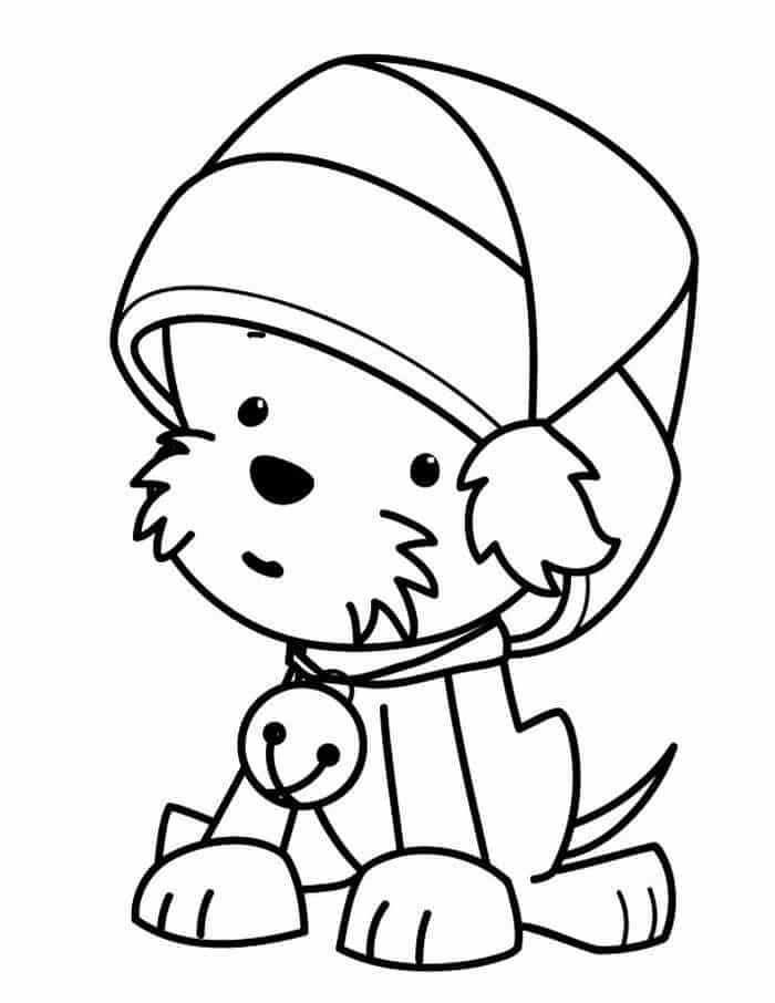 Cartoon Puppy Coloring Pages
