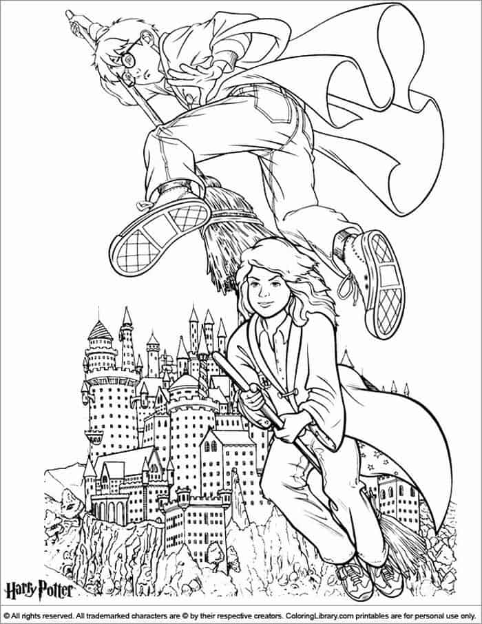 Chibi Harry Potter Coloring Pages