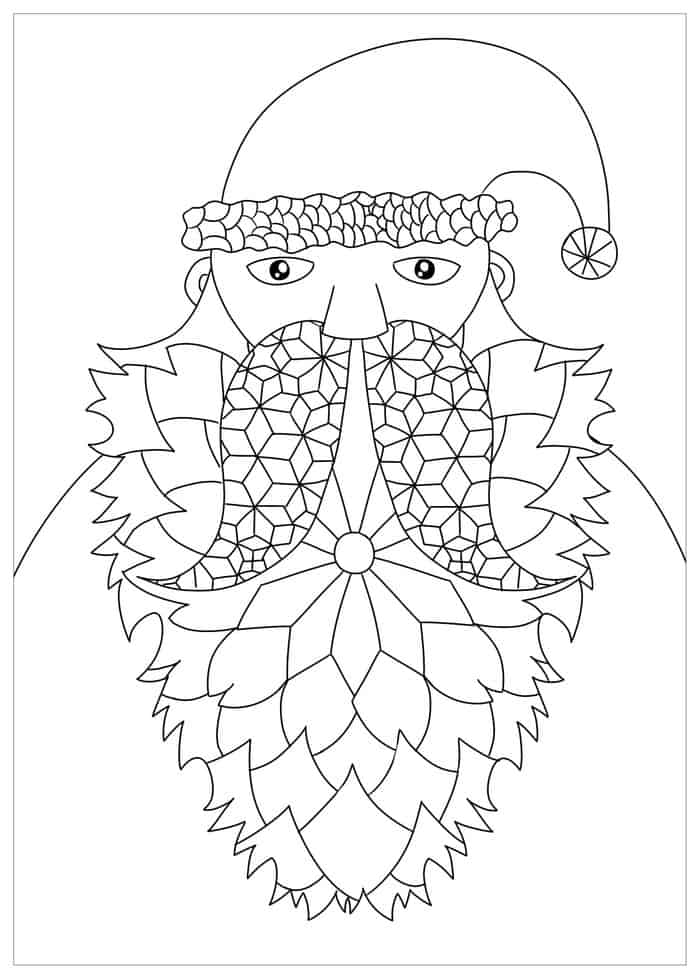 Christmas Adult Coloring Pages 1