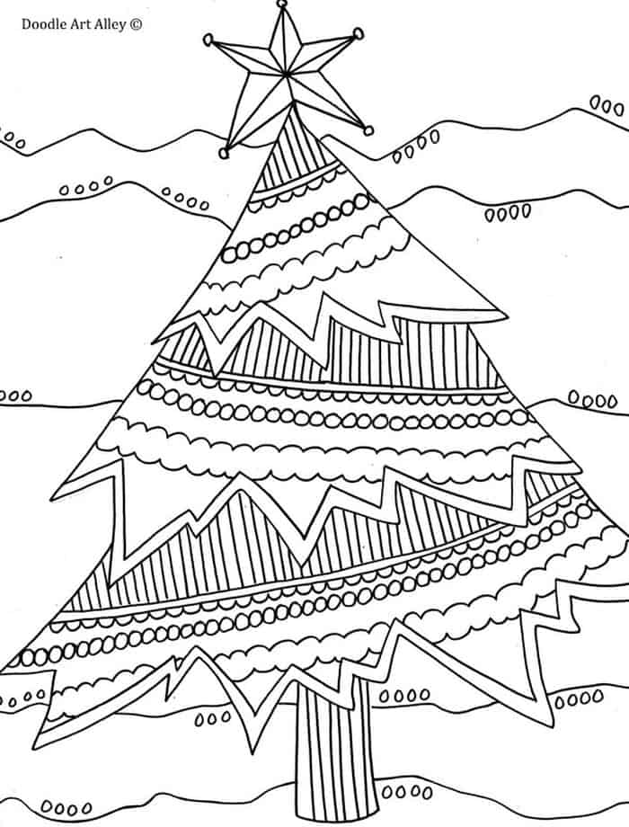 Christmas Coloring Pages For Adults 1