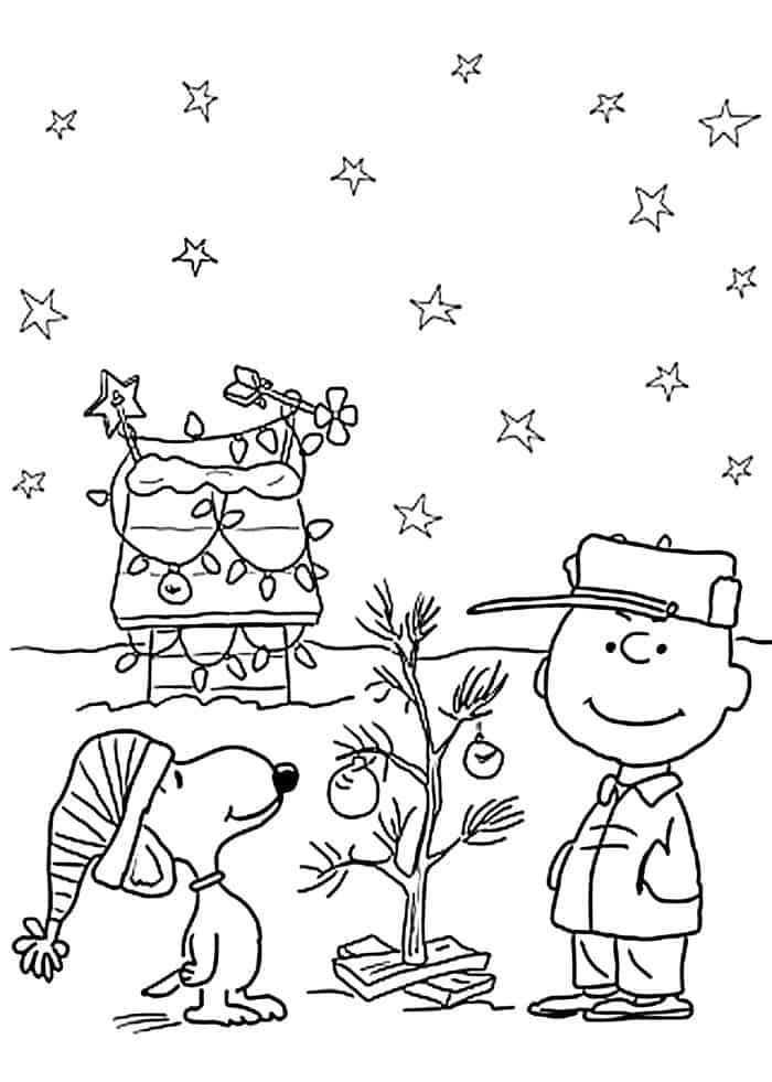 Christmas Dog Coloring Pages
