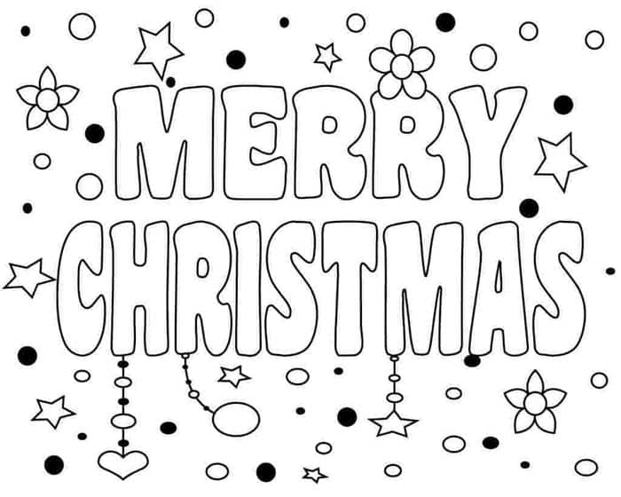 Christmas Lights Coloring Pages 1